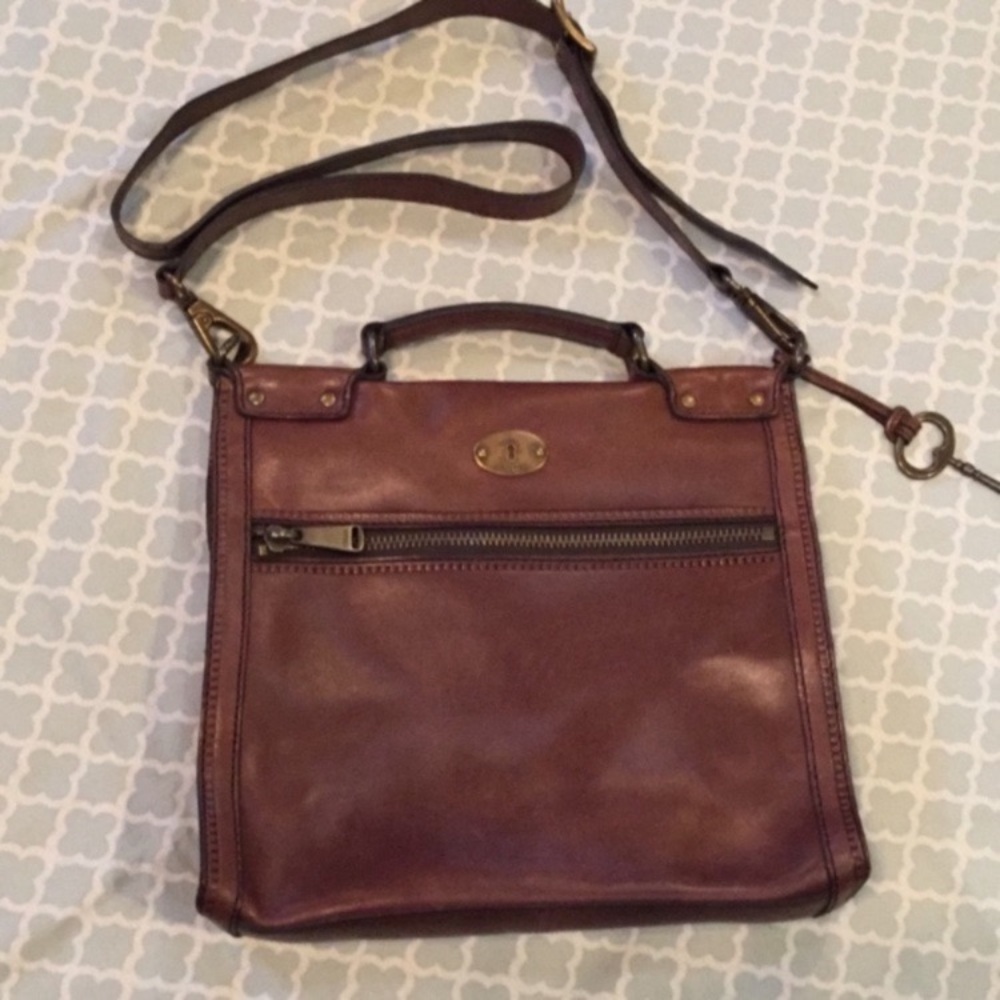 Fossil Giraffe Calf Hair Vintage Revival Crossbody Bag - Picture 10 of 11